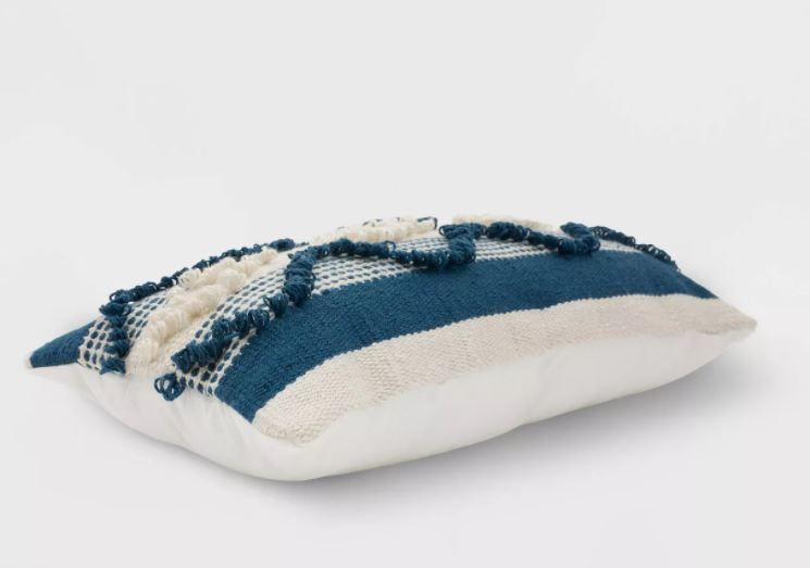 Decorative Woven Lumbar Throw Pillow with insert thumbnail 2