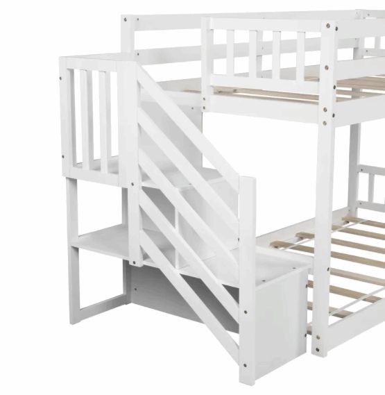 Pols Twin over Twin Bed with Shelf thumbnail 2