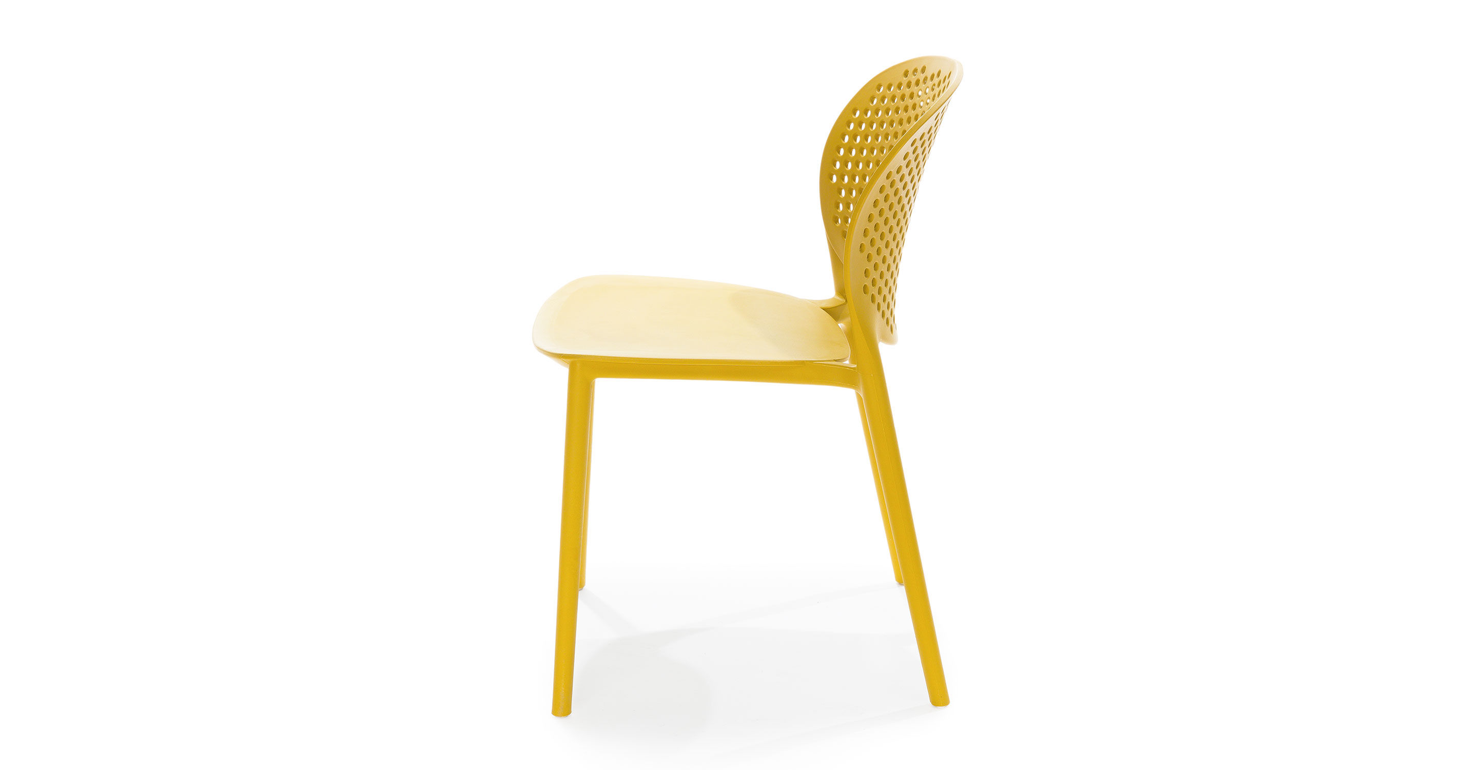 Dot Sun Yellow Dining Chair Set Of 2 thumbnail 2