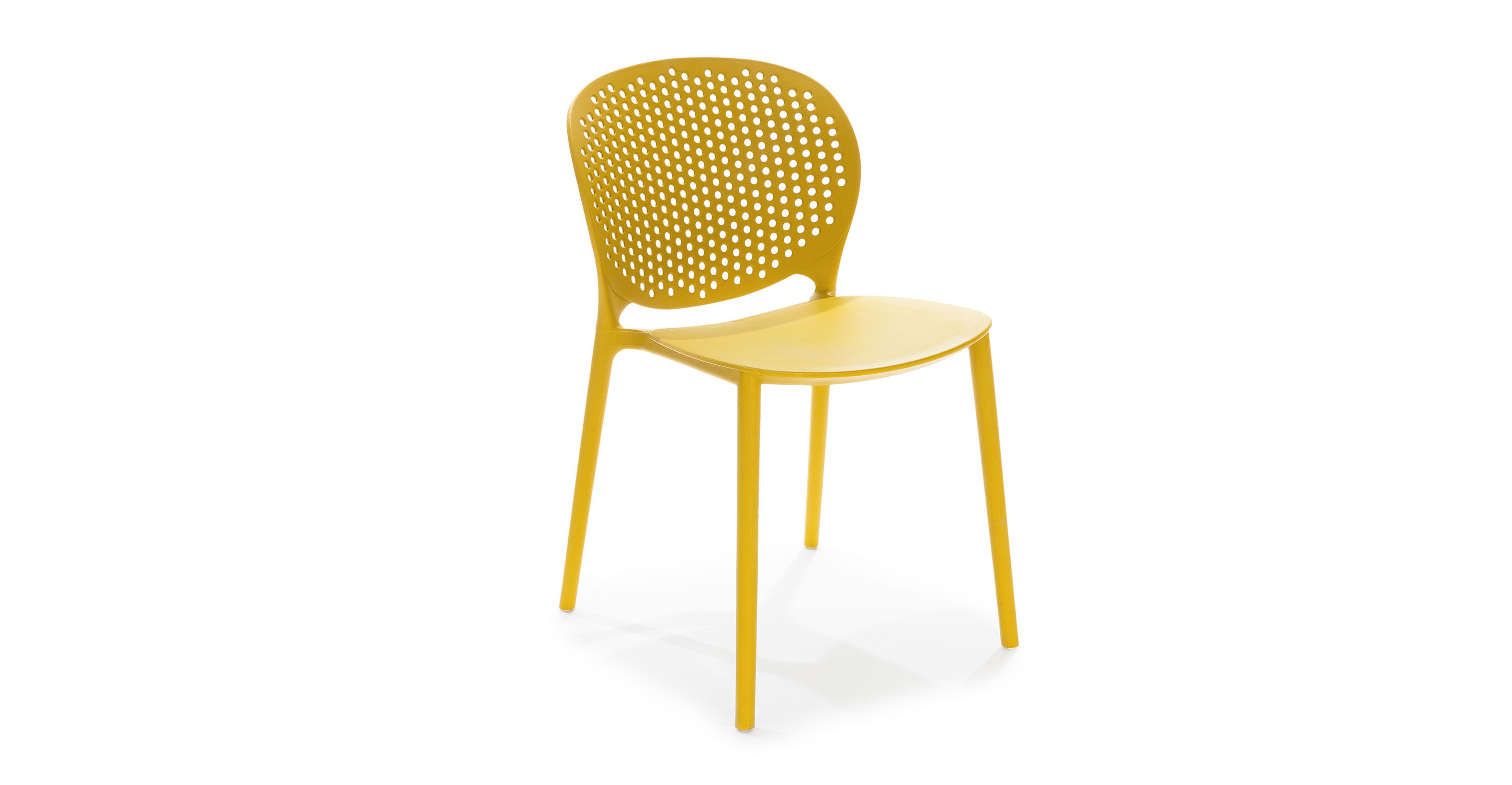 Dot Sun Yellow Dining Chair Set Of 2 thumbnail 3