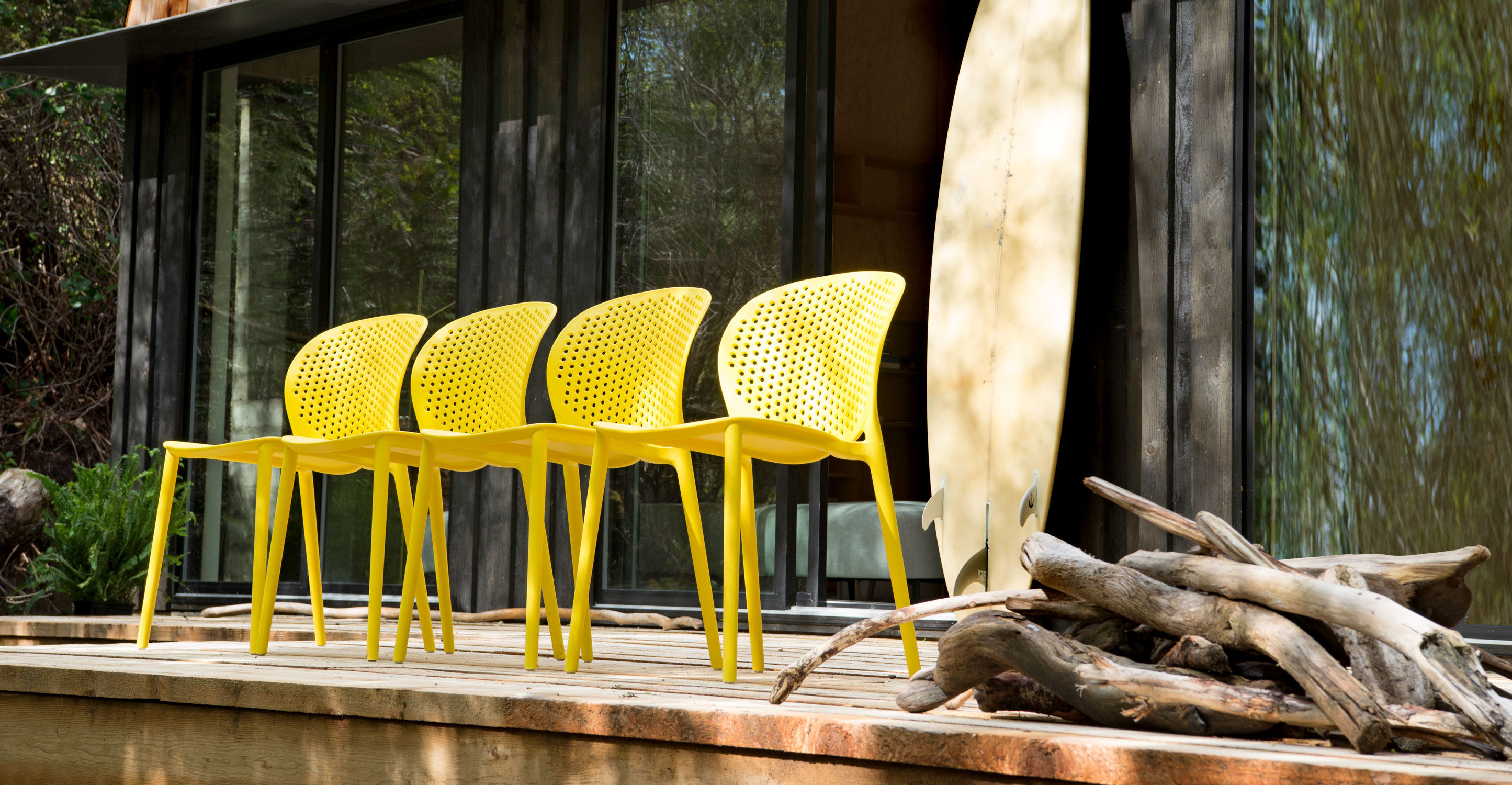 Dot Sun Yellow Dining Chair Set Of 2 thumbnail 9