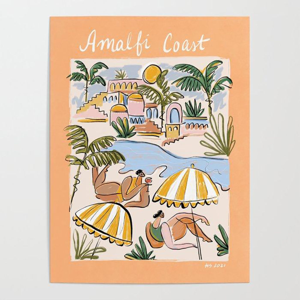 Amalfi Coast Italy color Poster thumbnail 4