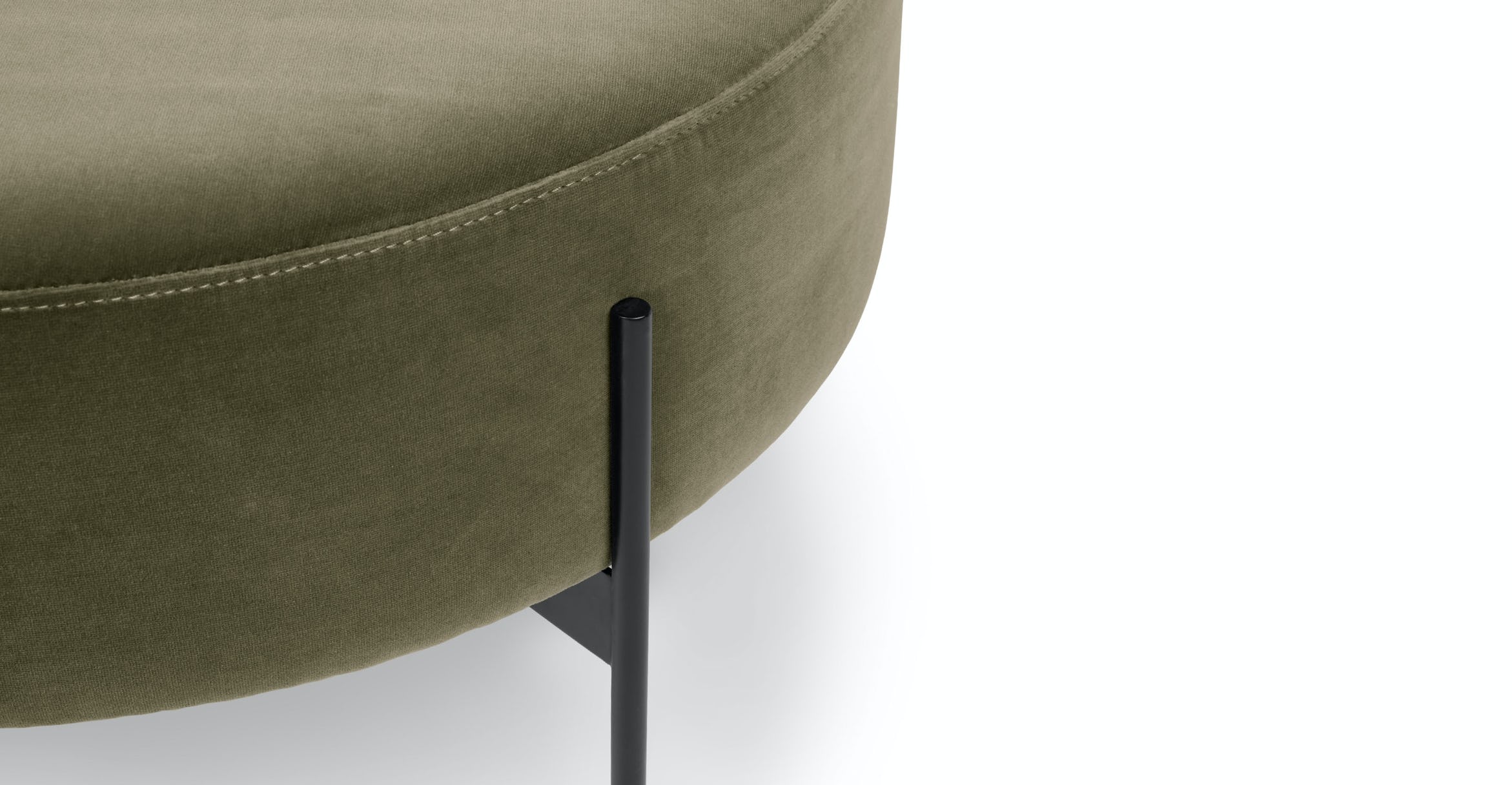 Macca Juniper Green Ottoman thumbnail 5