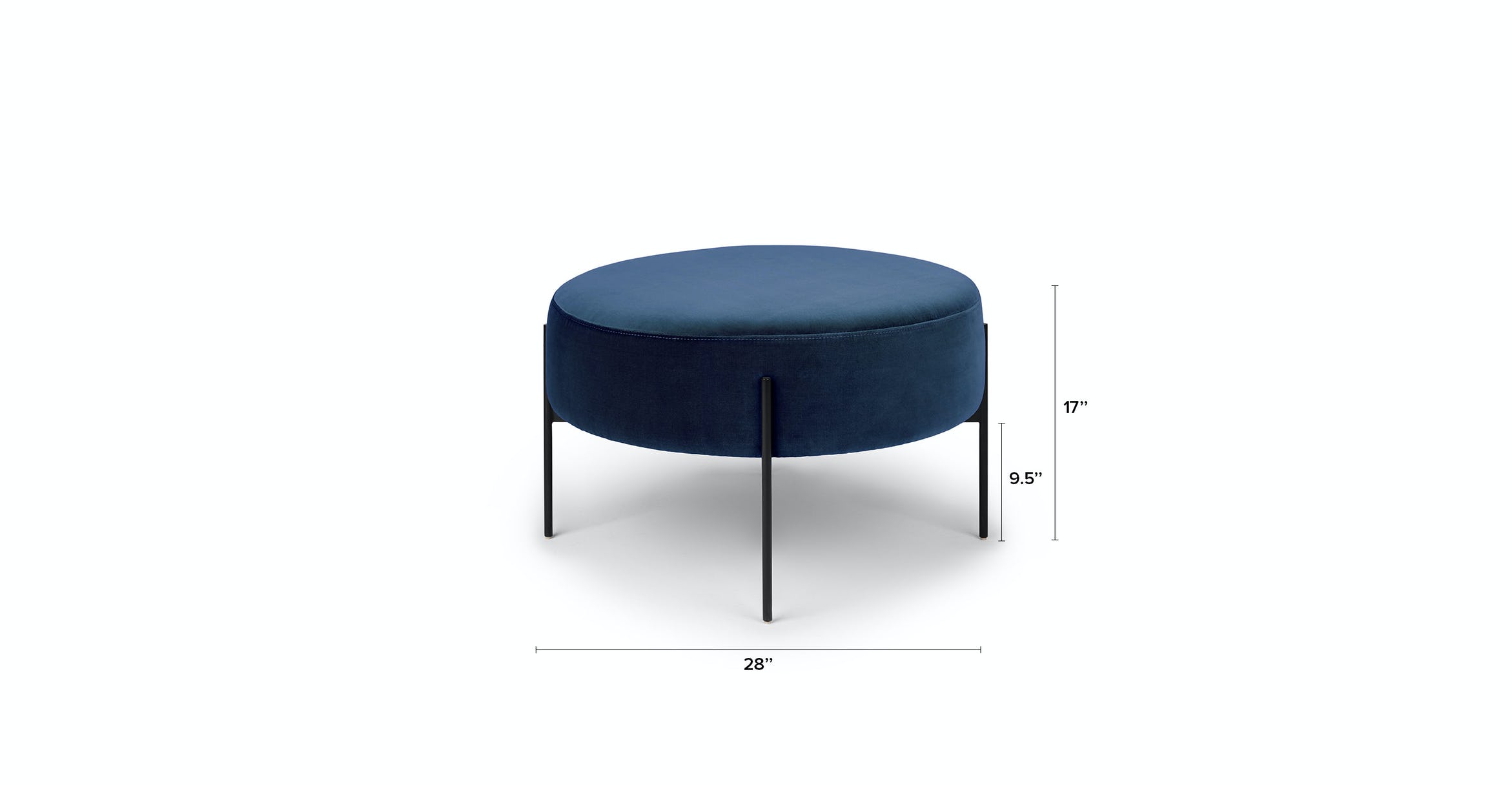 Macca Cascadia Blue Ottoman thumbnail 6