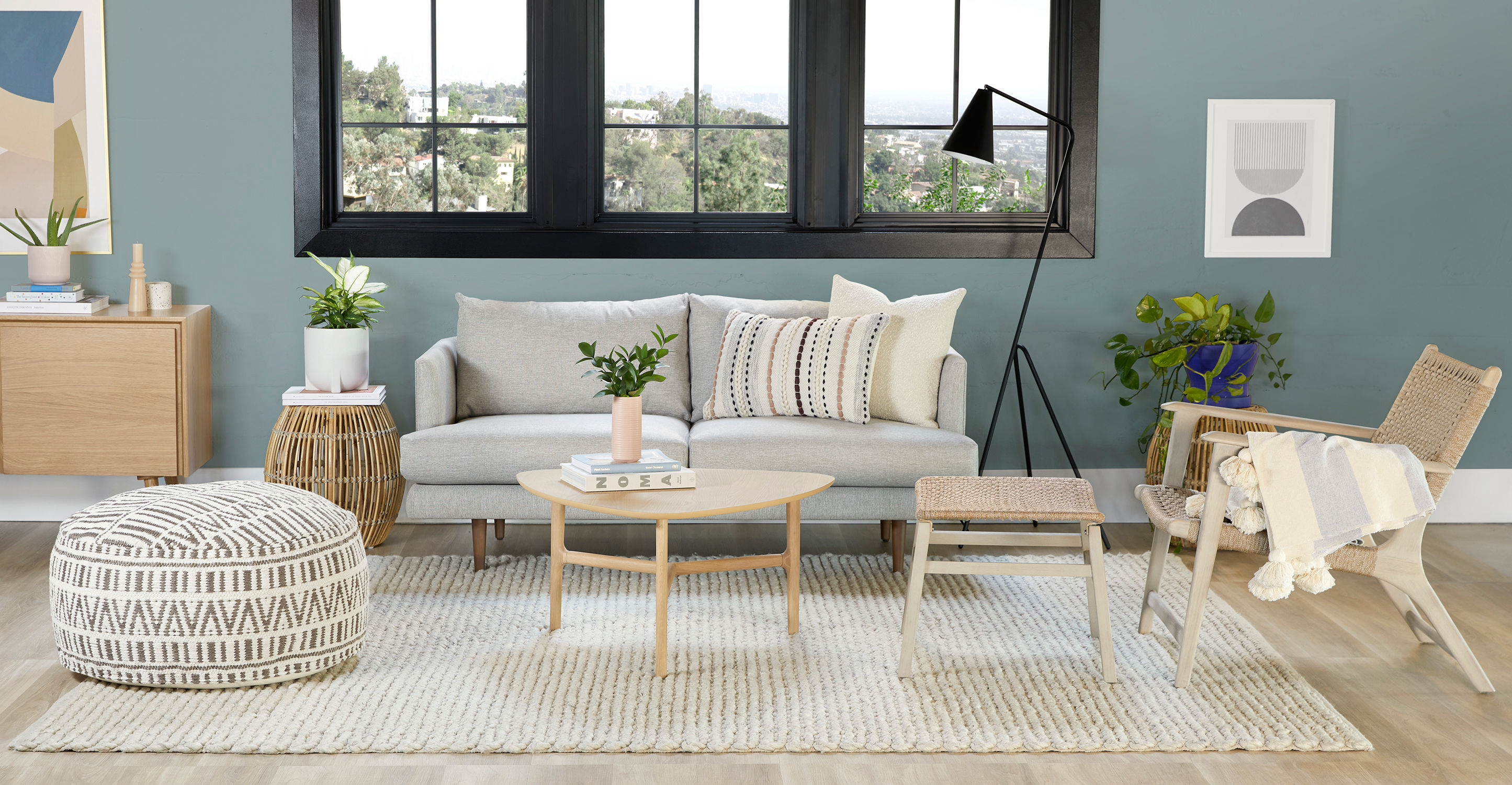 Reni Brushed Taupe Ottoman thumbnail 8