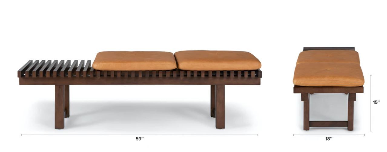 Ripa Charme Tan Bench thumbnail 7