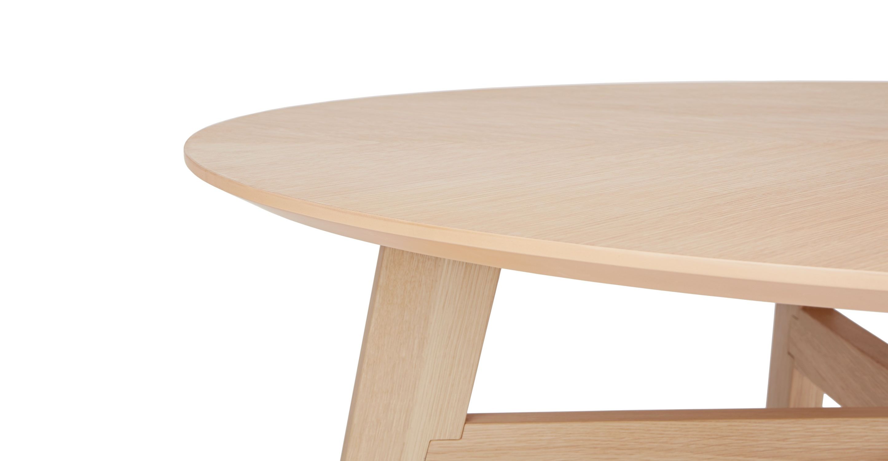 Ventu Light Oak Round Dining Table thumbnail 4