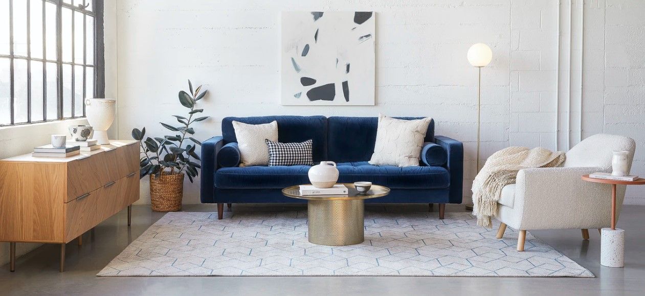 Sven Cascadia Blue Sofa thumbnail 2