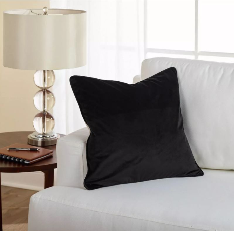 Velvet Reversible Throw Pillow Sure Fit with insert thumbnail 3