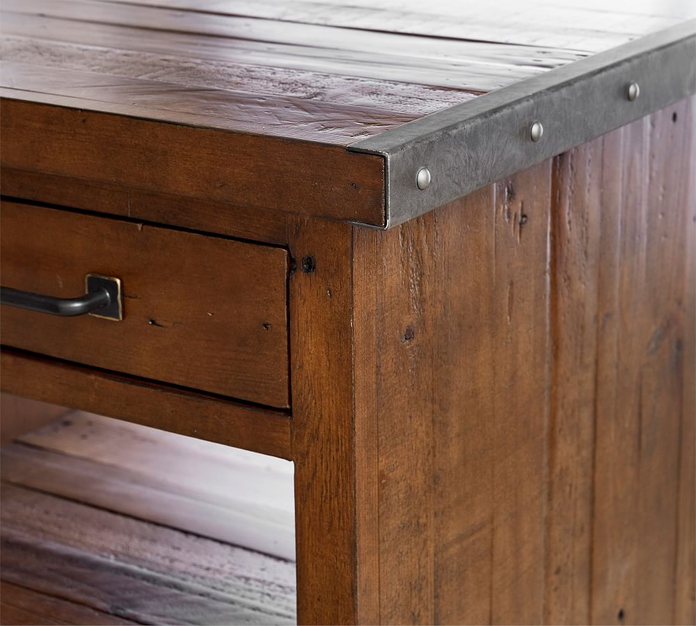 Novato Reclaimed Wood End Table thumbnail 2