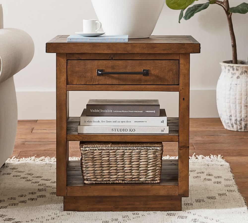 Novato Reclaimed Wood End Table thumbnail 4