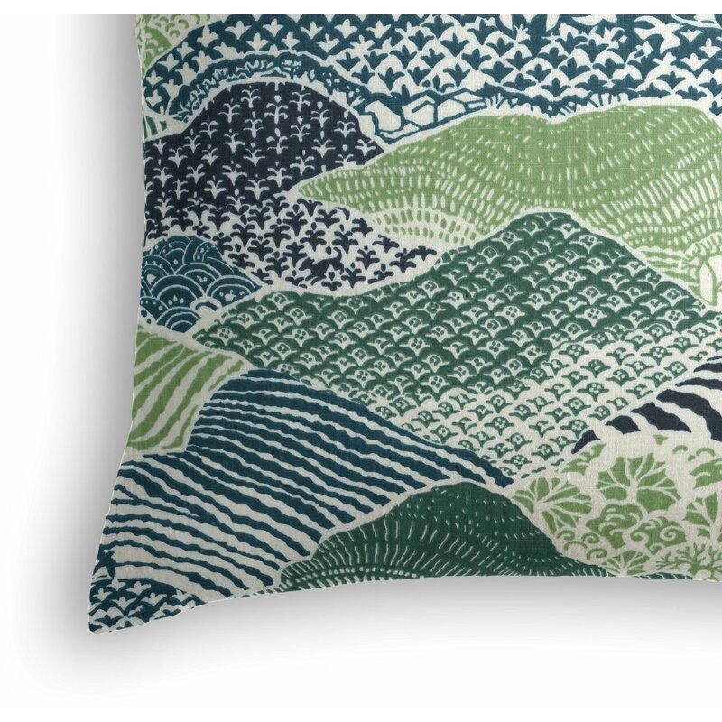 Hillside Square Cotton Pillow Cover with insert thumbnail 2
