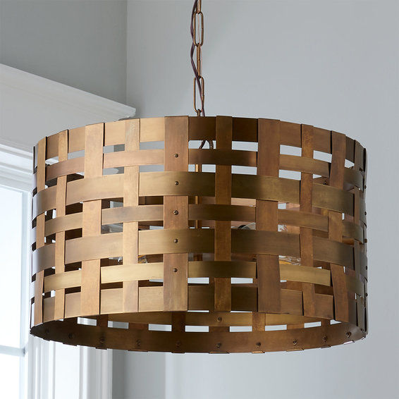 METAL BASKETWEAVE PENDANT thumbnail 3