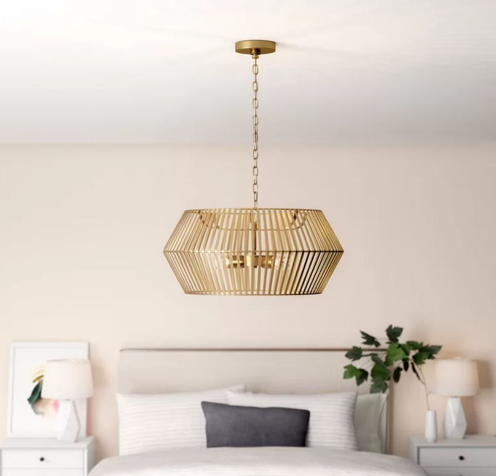 Borg 4 Light Unique Geometric Chandelier thumbnail 2