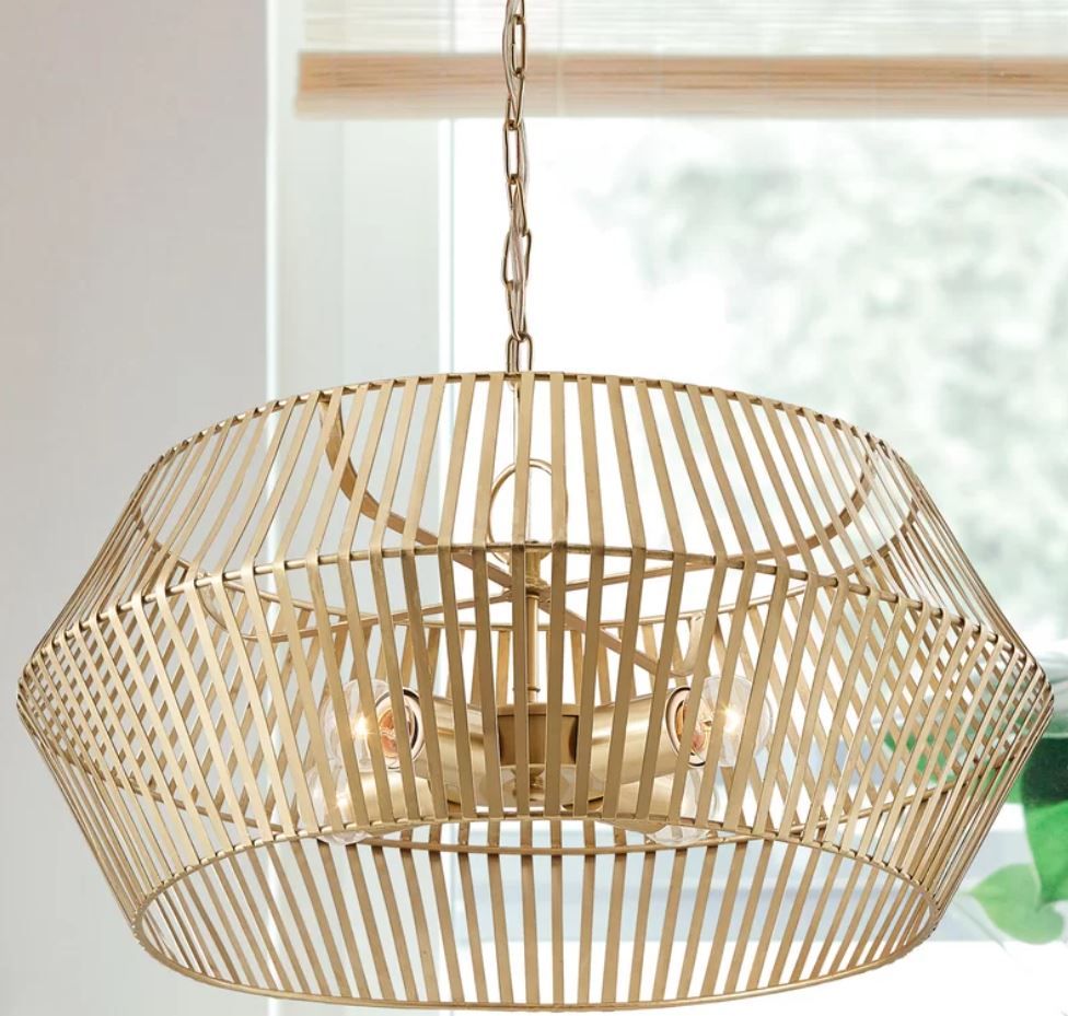 Borg 4 Light Unique Geometric Chandelier thumbnail 5