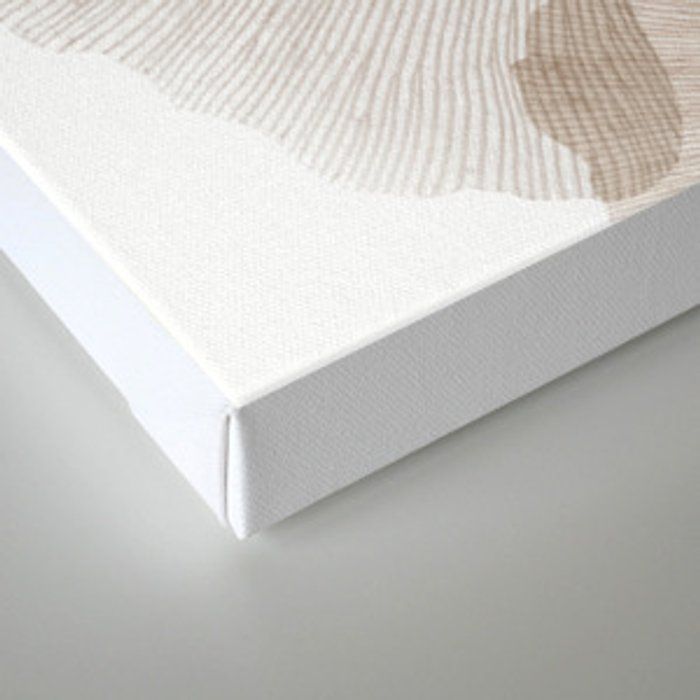 Brown Beige Skeleton Ginkgo Leaf Photography Canvas Print unframed thumbnail 2