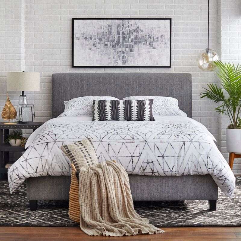 Faszcza Queen Upholstered Low Profile Standard Bed thumbnail 2