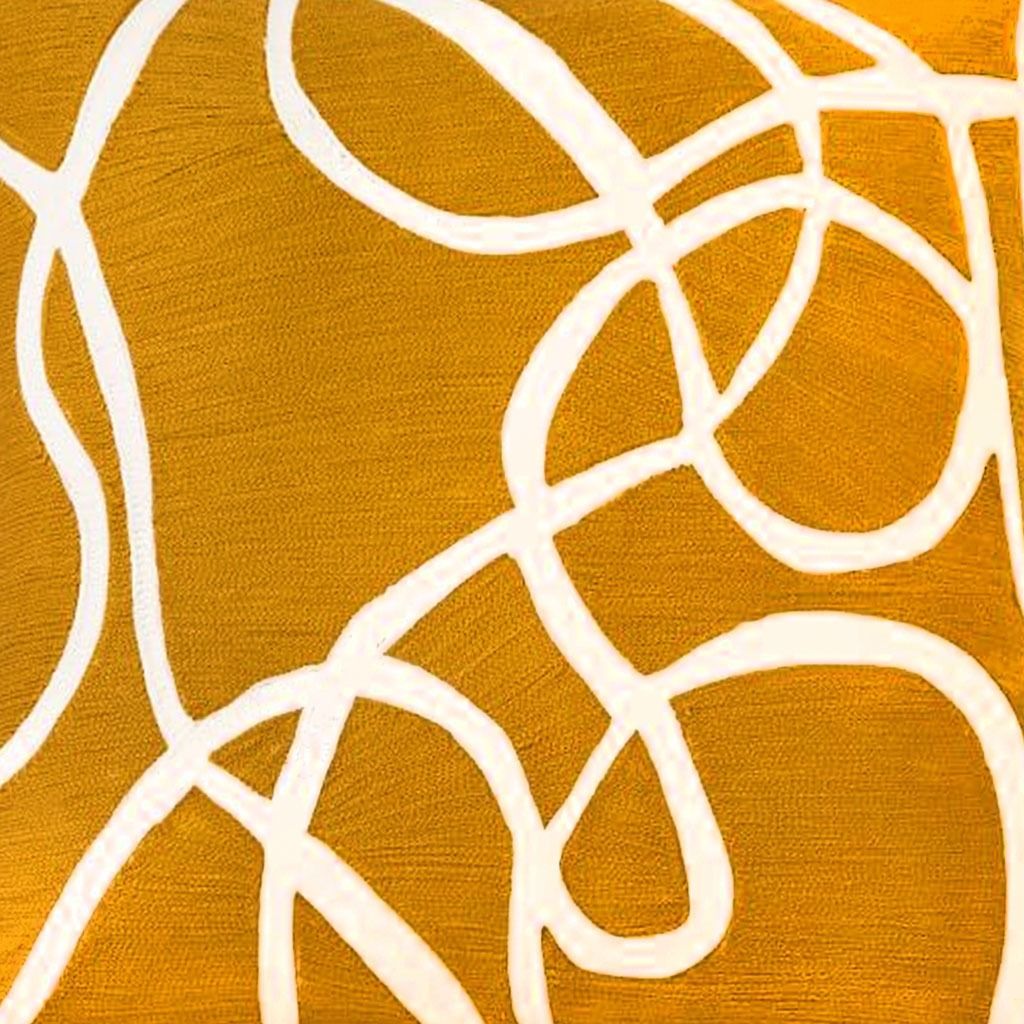Crewel Rope Pillow Cover Without insert thumbnail 3