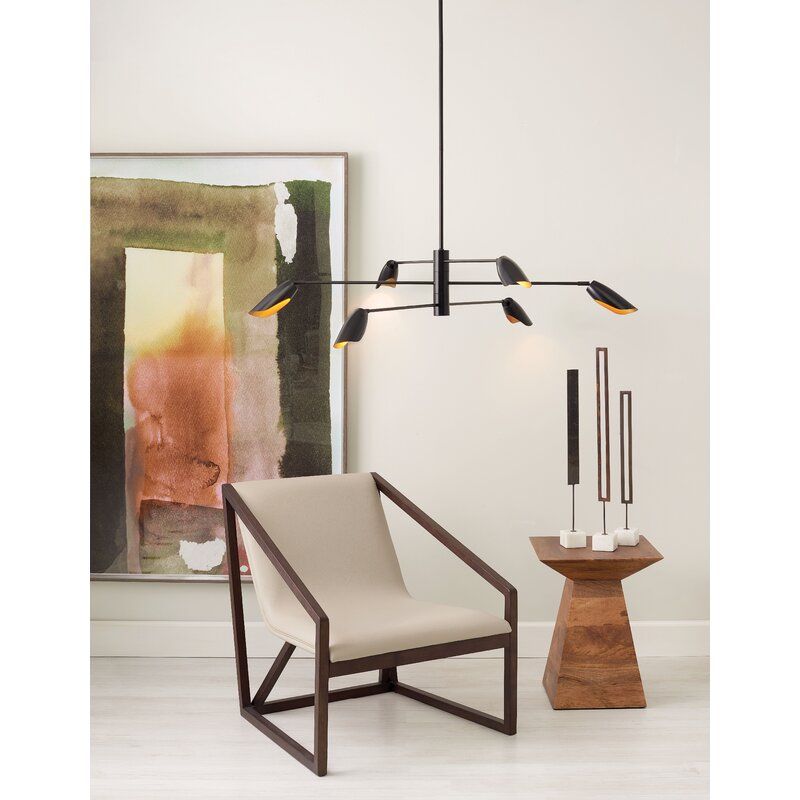 Bowery Light Sputnik Modern Linear Chandelier thumbnail 5