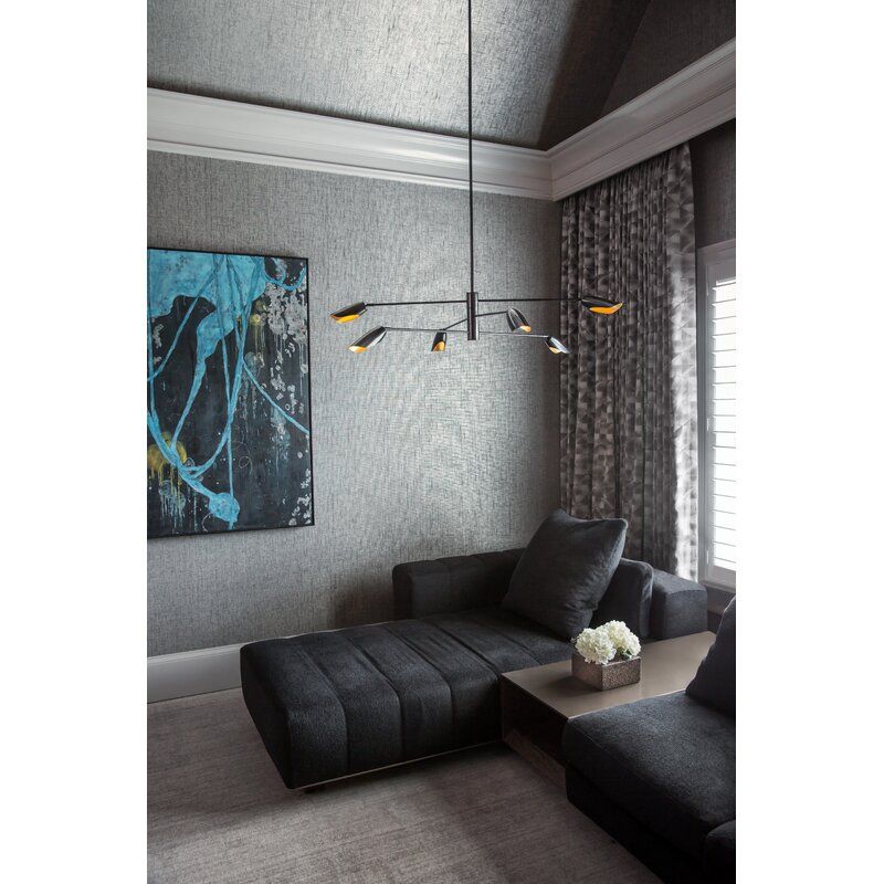 Bowery Light Sputnik Modern Linear Chandelier thumbnail 6