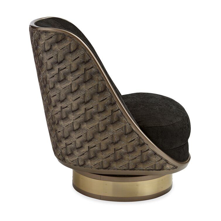 Wide Polyester Swivel Slipper Chair thumbnail 3