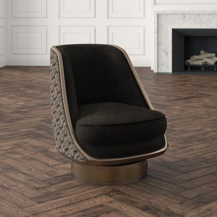 Wide Polyester Swivel Slipper Chair thumbnail 6