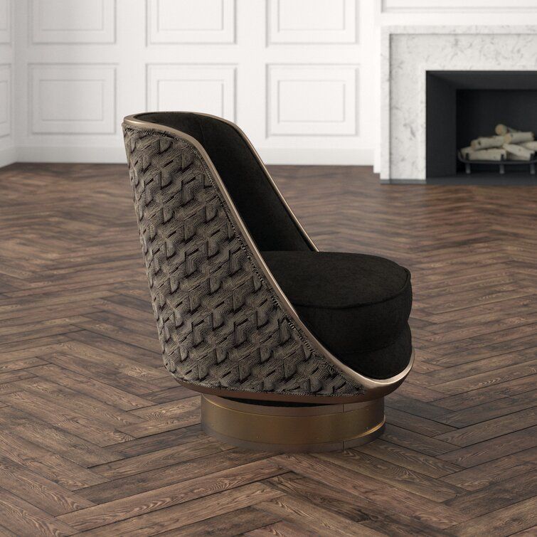 Wide Polyester Swivel Slipper Chair thumbnail 7