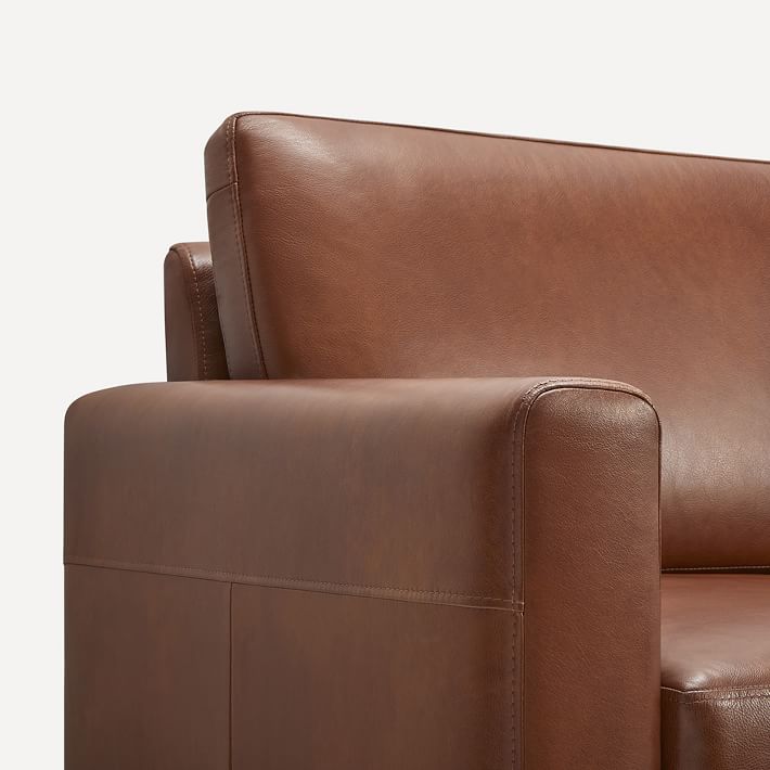 Burrow Nomad Leather Reversible Chaise Sectional thumbnail 2