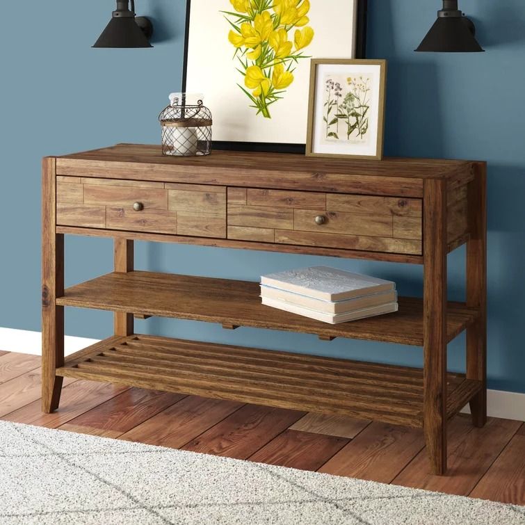 Athena Solid Wood Console Table thumbnail 2
