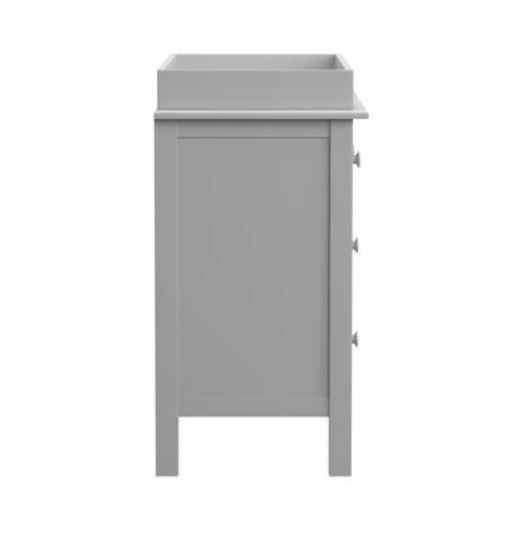 Kendall Nursery Dresser And Topper Set Gray thumbnail 3