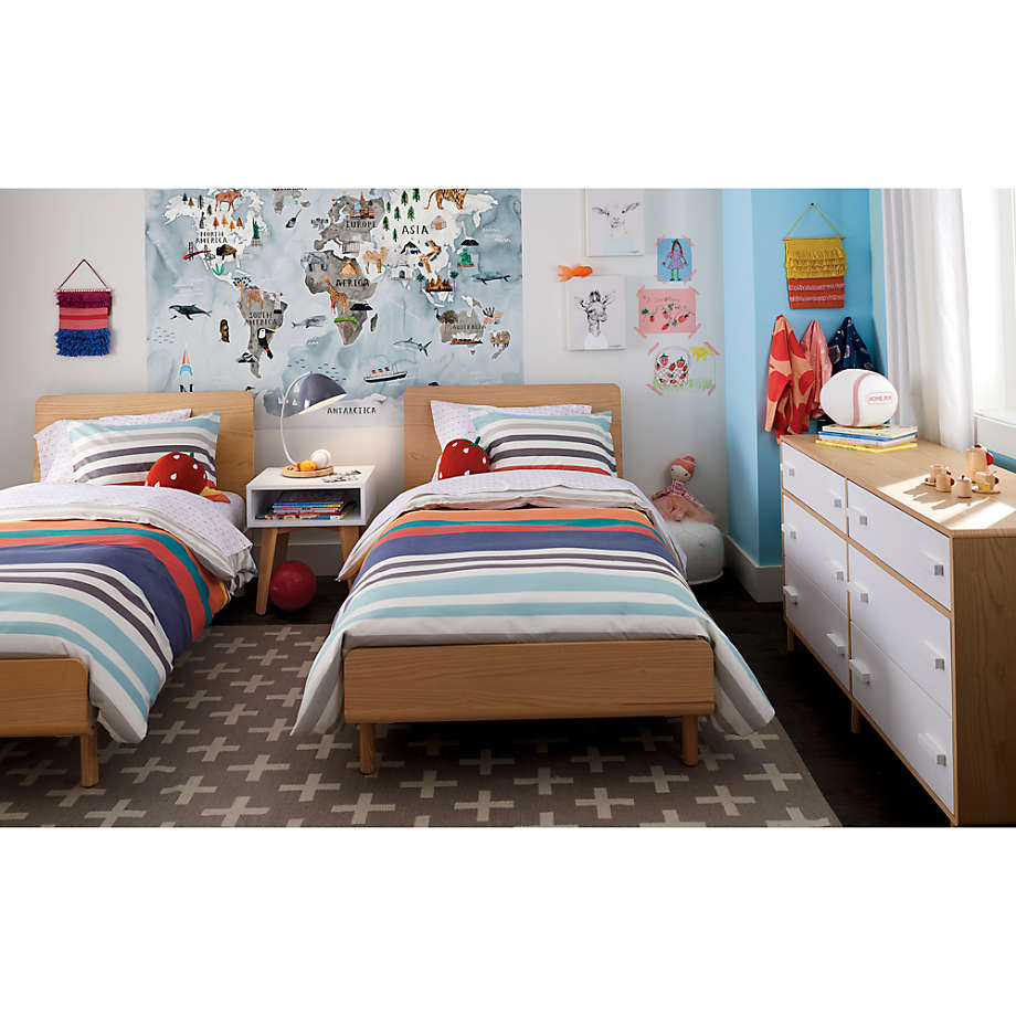 Watercolor World Map Mural Decal thumbnail 2