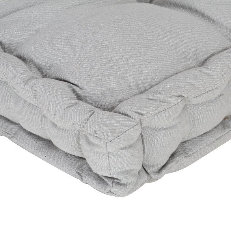 Floor Cushion Cotton Anthracite thumbnail 2