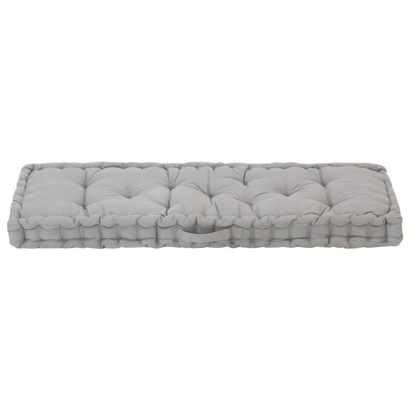 Floor Cushion Cotton Anthracite thumbnail 3