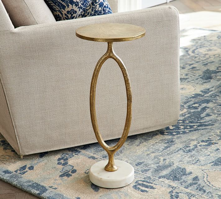 Bodhi Round Metal Accent Table (10") thumbnail 2
