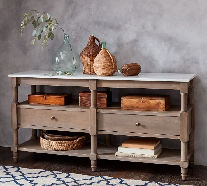 Alexandra Marble Console Table thumbnail 3