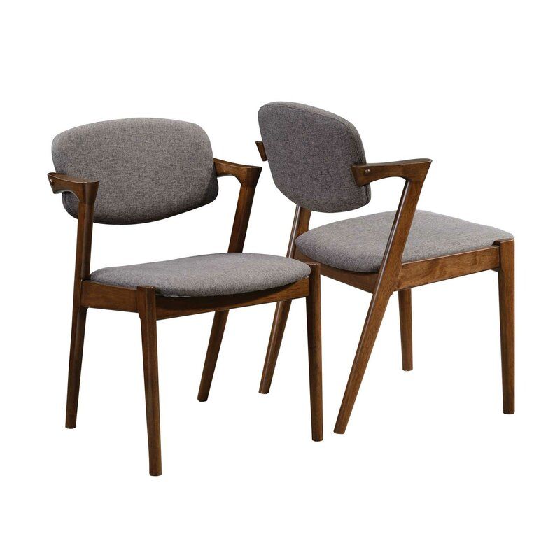 Fitzpatrick Upholstered Arm Chair Set of 2 thumbnail 2