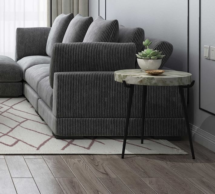 Brampton 18 Round Marble End Table thumbnail 2