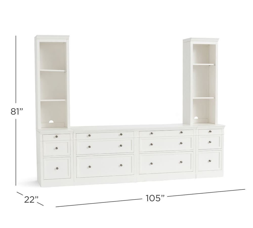 Livingston 6-Piece Bookcase Suite (105") thumbnail 2