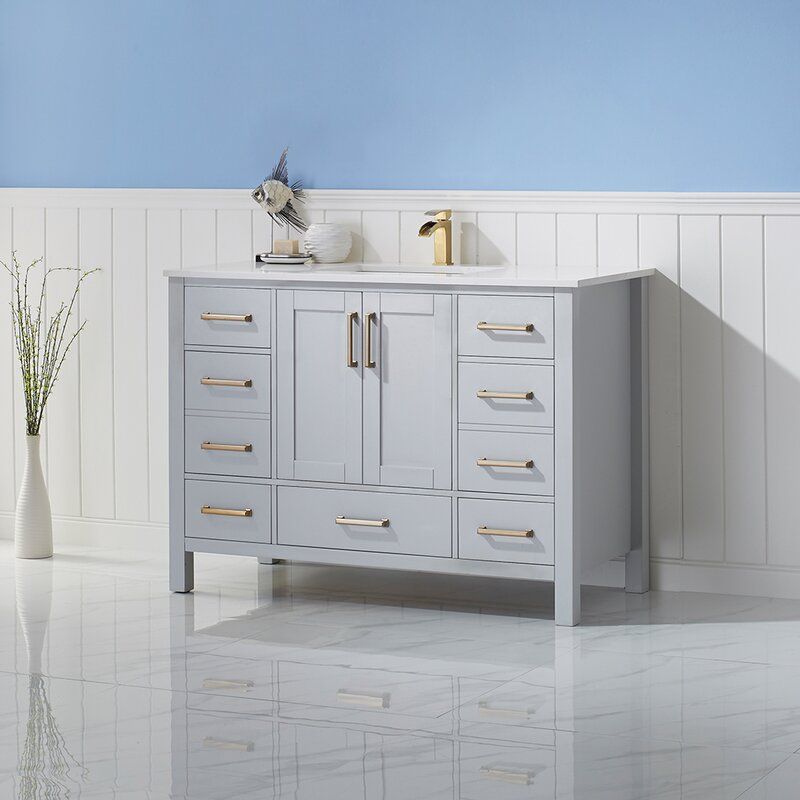 Ryland Single Bathroom Vanity Set Paris Gray thumbnail 4