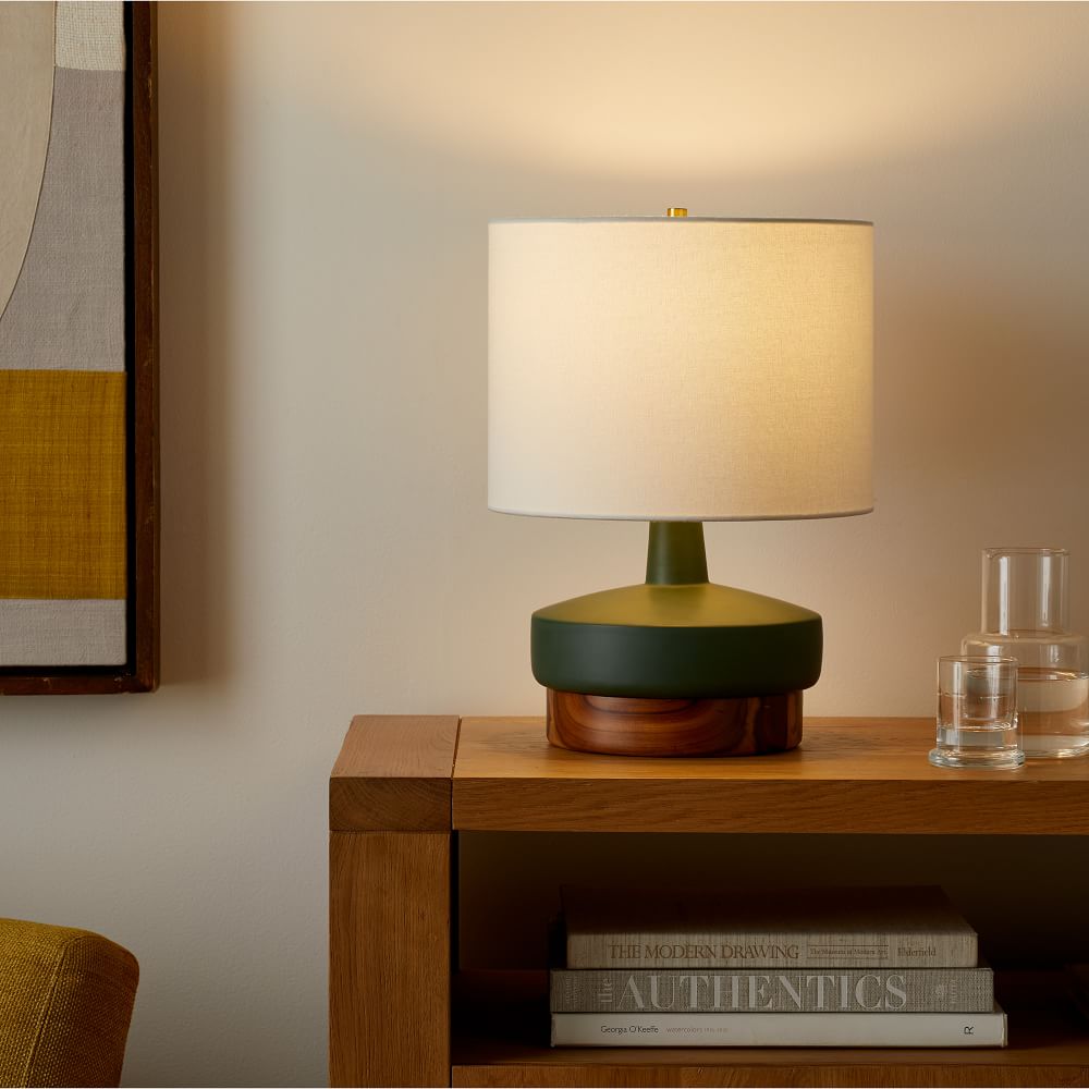 Wood & Ceramic Table Lamp - Medium thumbnail 2