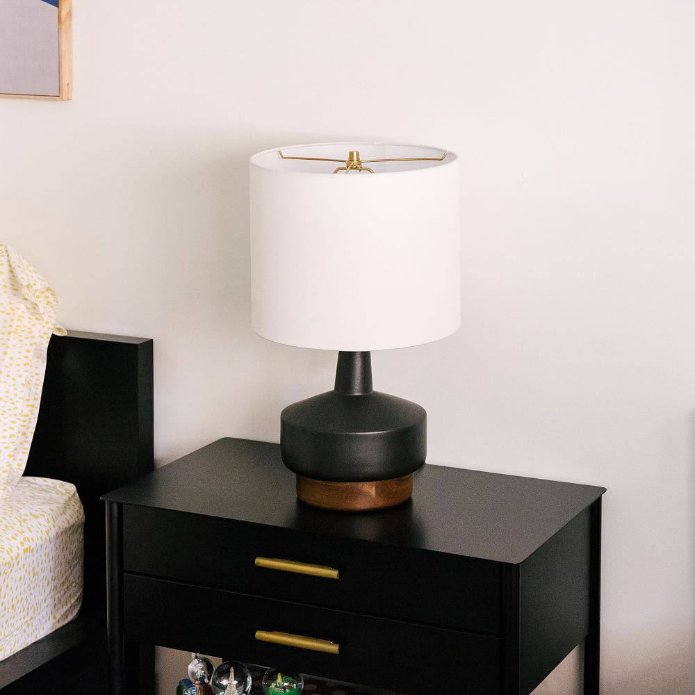 Wood And Ceramic Table Lamp thumbnail 5