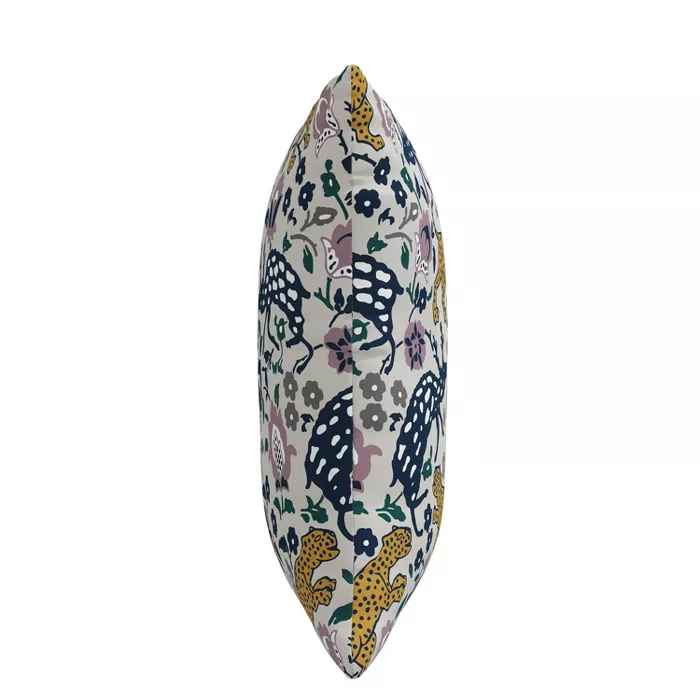 Outdoor Decorative Throw Pillow Leopard Mustard Plum With Insert thumbnail 2