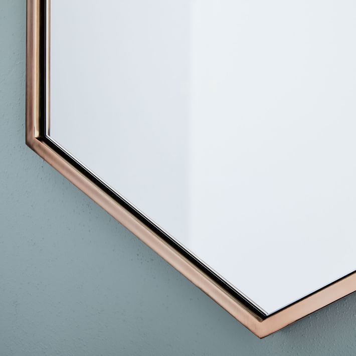 Metal Frame Hexagon Mirror thumbnail 2