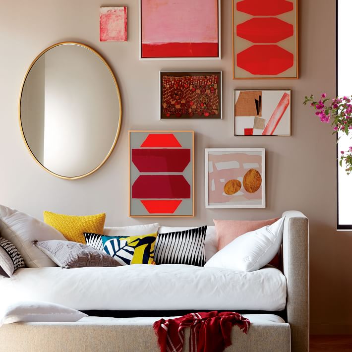Metal Frame Oval Mirror thumbnail 2