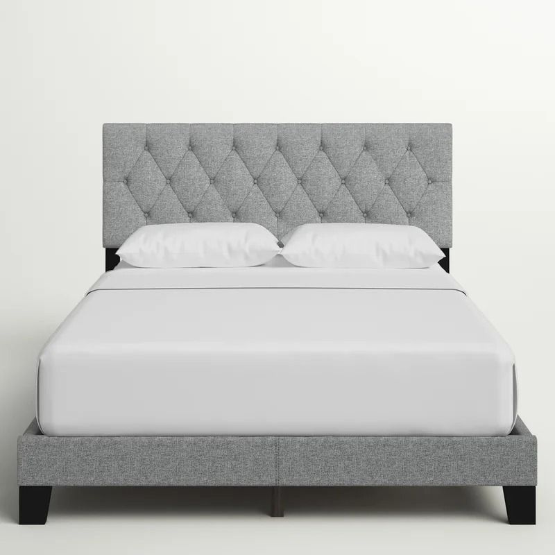 Drusilla Tufted Upholstered Low Profile Standard Bed thumbnail 4