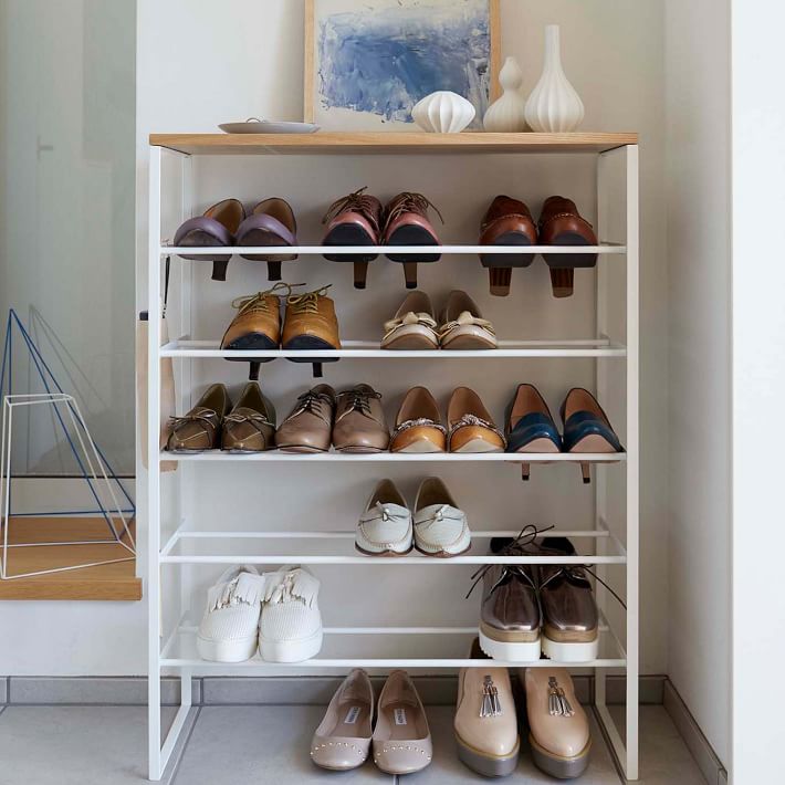 Yamazaki Tiered Shoe Rack white thumbnail 2