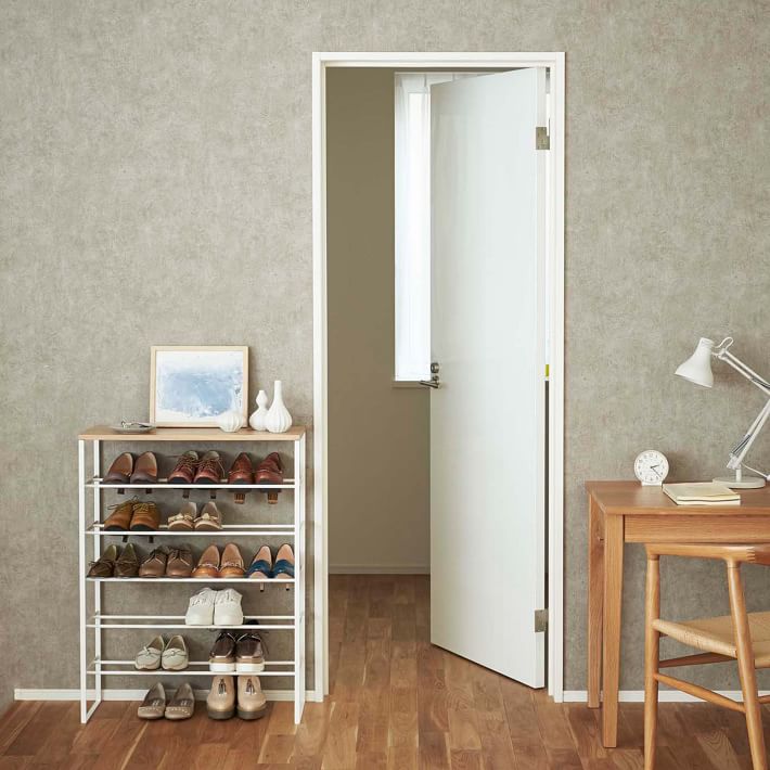 Yamazaki Tiered Shoe Rack white thumbnail 3