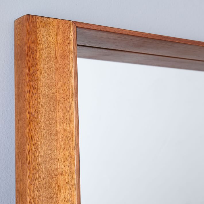 Wood Frame Ledge Floor Mirror thumbnail 2