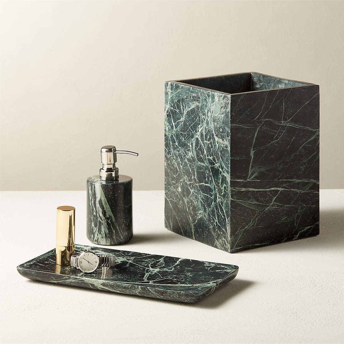 Jules Green Marble Soap Pump thumbnail 3