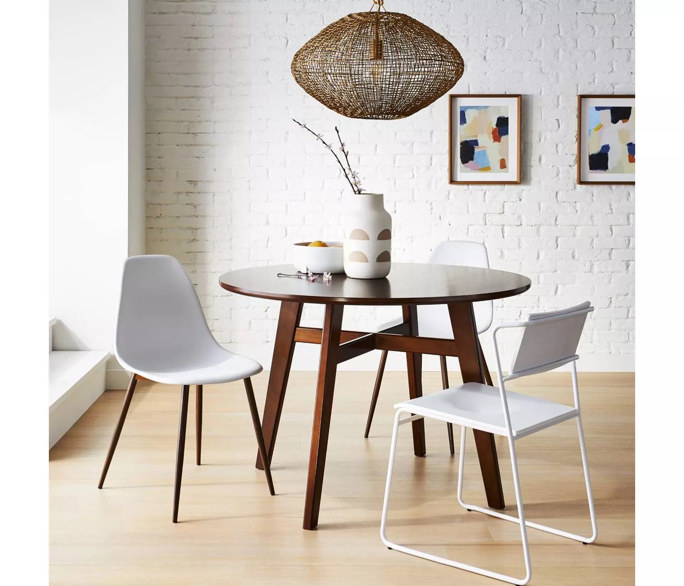 Copley Plastic Dining Chair White thumbnail 4